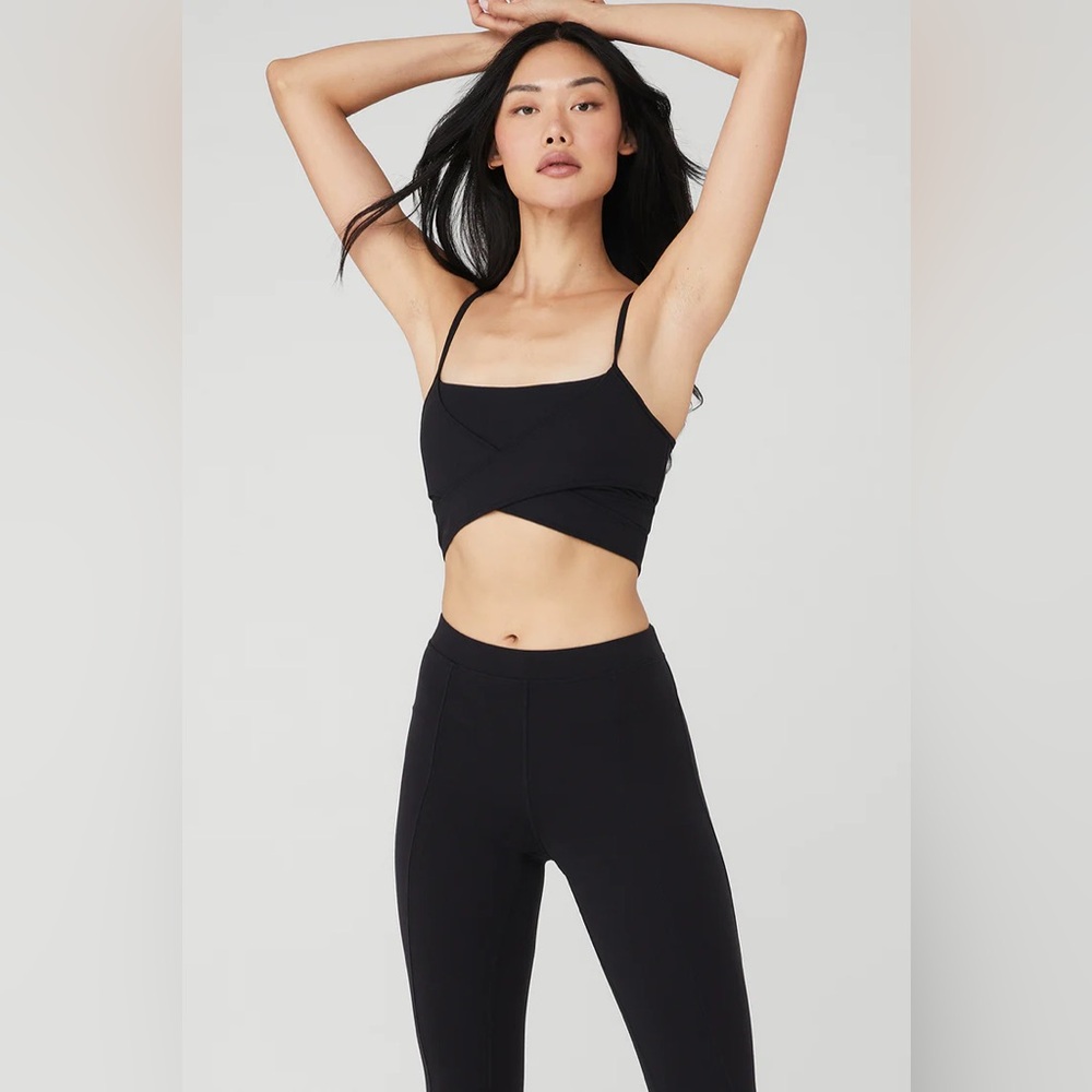 ALO Women's Black Wrap Bralette